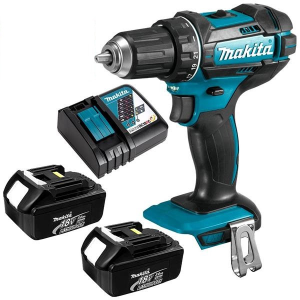 Máy Khoan Búa Và Vặn Vít Dùng Pin(18V) (kèm 02 pin 2.0 + sạc) - Makita DHP482RAE