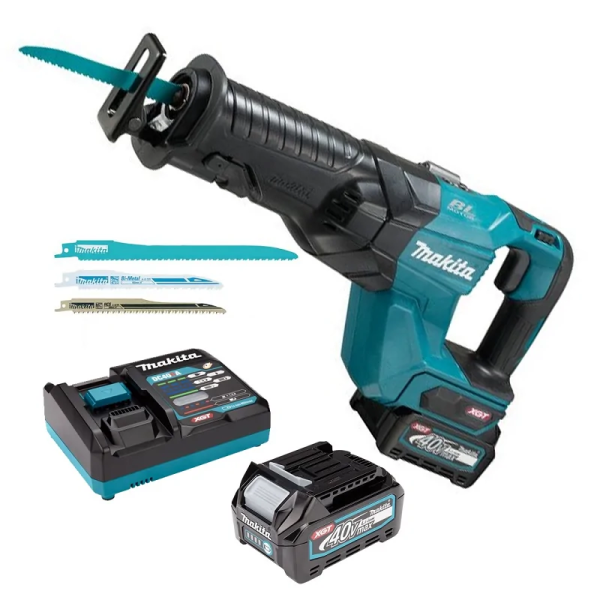 Máy Cưa Kiếm Dùng Pin Makita JR001GM201 (bl)(40v max) (kèm 02 pin 4.0ah + sạc nhanh)