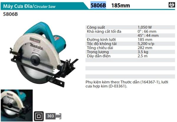 Máy Cưa Đĩa(185MM) - Makita 5806B