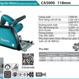 Máy Cắt Rãnh Hợp Kim Nhôm(118MM) - Makita CA5000X