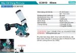 Máy Cắt Dùng Pin(12V MAX) (kèm 02 pin 1.5AH + sạc) - Makita CC301DSYE