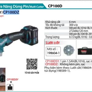 Máy Cắt Đa Năng Dùng Pin(12V MAX) (không kèm pin sạc) - Makita CP100DZ