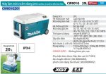 Máy Làm Mát Và Ấm Dùng Pin(40V/18V/AC) (không kèm pin sạc) - Makita CW001GZ01