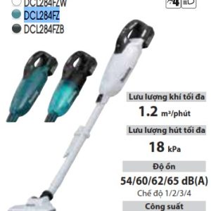 Máy Hút Bụi Dùng Pin(BL)(18V) - Makita DCL284FZ