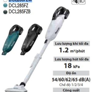 Máy Hút Bụi Dùng Pin(BL)(18V) - Makita DCL285FZW