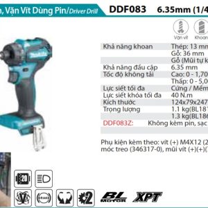 Máy Khoan Góc Dùng Pin(BL)(18V) (không kèm pin sạc) - Makita DDA450Z