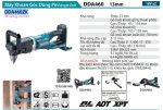 Máy Khoan Góc Dùng Pin(BL)(18Vx2) (không kèm pin sạc) - Makita DDA460ZK