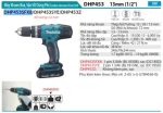 Máy Khoan Búa Và Vặn Vít Dùng Pin(18V) (kèm 01 pin 3.0 + sạc) - Makita DHP453SFX8