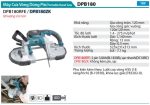 Máy Cưa Vòng Dùng Pin(120X120MM)(18V) (không kèm pin sạc) - Makita DPB180ZK