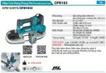 Máy Cưa Vòng Dùng Pin(66X66MM/BL)(18V) (kèm 02 pin 5.0 + sạc nhanh) - Makita DPB183RTE