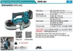 Máy Cưa Vòng Dùng Pin(51X51MM/BL)(18V) (kèm 02 pin 5.0 + sạc nhanh) - Makita DPB184RTE