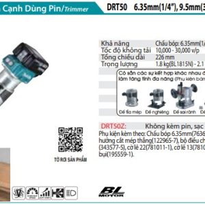 Máy Đánh Cạnh Dùng Pin(BL)(18V) (không kèm pin sạc) - Makita DRT50Z