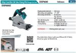 Máy Cưa Đĩa Cắt Sâu Dùng Pin(165MM/BL) (không kèm pin sạc) - Makita DSP600Z