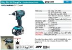 Máy Bắt Vít Dùng Pin(18V) (kèm 02 pin 4.0Ah + sạc nhanh) - Makita DTD149RME