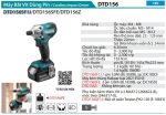 Máy Bắt Vít Dùng Pin(BL1830B*1+DC18SD+ (kèm 01 pin 3.0 + sạc) - Makita DTD156SF1J