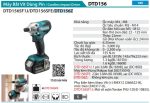 Máy Bắt Vít Dùng Pin(18V) (không kèm pin sạc) - Makita DTD156Z