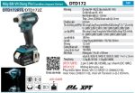 Máy Bắt Vít Dùng Pin(BL)(18V) (kèm 02 pin 5.0 + sạc nhanh) - Makita DTD172RTE