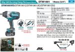 Máy Siết Bu Lông Dùng Pin(19MM/BL)(18V) (kèm 02 pin 5.0 + sạc nhanh) - Makita DTW1001RTJ