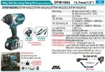 Máy Siết Bu Lông Dùng Pin(12.7MM/BL) (kèm 02 pin 5.0 + sạc nhanh) - Makita DTW1002RTJ