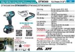 Máy Siết Bu Lông Dùng Pin(12.7MM/BL)(18V (kèm 02 pin 5.0 + sạc nhanh) - Makita DTW300RTJ