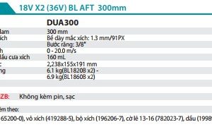 Máy Cưa Cành Trên Cao Dùng Pin(300MM/ (không kèm pin sạc) - Makita DUA300ZB