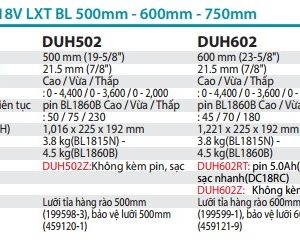 Máy Tỉa Hàng Rào Dùng Pin(750MM/BL)(18V) (không kèm pin sạc) - Makita DUH752Z