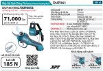 Máy Cắt Cành Dùng Pin(18VX2) (không kèm pin sạc) - Makita DUP361Z