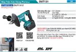 Máy Trộn Sơn Dùng Pin(BL)(18V) (kèm 02 pin 5.0 + sạc nhanh) - Makita DUT131RTE