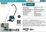 Máy Hút Bụi Dùng Pin Và Điện(HEPA) (không kèm pin sạc) - Makita DVC861LZ