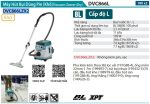 Máy Hút Bụi Dùng Pin(BL)(18Vx2) (không kèm pin sạc) - Makita DVC866LZX2