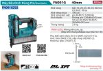 Máy Bắn Đinh Dùng Pin(40MM/BL)(40V MAX) (không kèm pin sạc) - Makita FN001GZ02