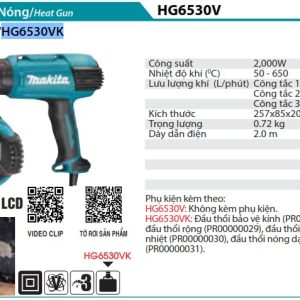 Máy Thổi Nóng(2000W) - Makita HG6530VK