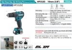 Máy Khoan Búa Và Vặn Vít Dùng Pin(BL) (kèm 02 pin 2.0 + sạc) - Makita HP332DSAE