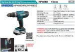 Máy Khoan Búa Và Vặn Vít Dùng Pin(kèm 02 pin 1.5 + sạc) - Makita HP488D002