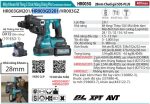 Máy Khoan Bê Tông 3 Chức Năng Dùng Pin(kèm 2 pin 2.5Ah+ sạc nhanh) - Makita HR003GD201