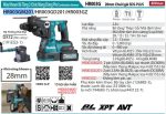 Máy Khoan Bê Tông 3 Chức Năng Dùng Pin(kèm 02 pin 4.0Ah + sạc nhanh) - Makita HR003GM201