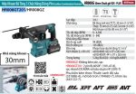 Máy Khoan Bê Tông 3 Chức Năng Dùng Pin (kèm 02 pin 5.0 + sạc nhanh) - Makita HR008GT201