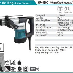 Máy khoan bê tông 1100W Makita HR4030C