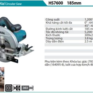 Máy cưa đĩa Makita HS7600