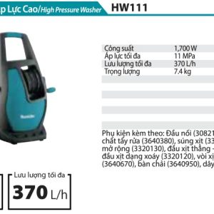 Máy xịt áp lực cao Makita HW111