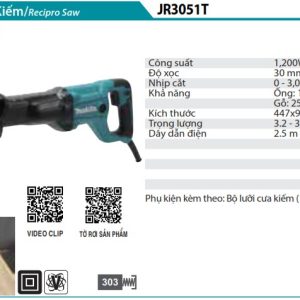 Máy cưa kiếm Makita JR3051TK