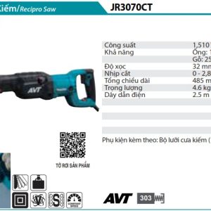 Máy cưa kiếm Makita JR3070CT