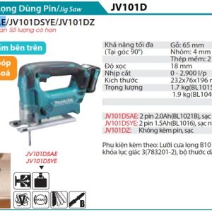 Máy cưa lọng Makita JV101DSAE (12V)