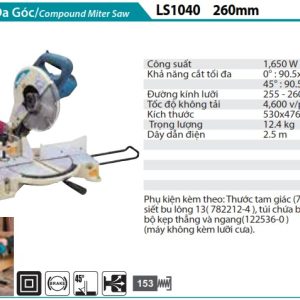 Máy cắt góc đa năng Makita LS1040