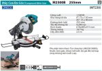 MÁY CƯA ĐA GÓC MAKITA M2300B (255MM) chưa kèm lưỡi cắt