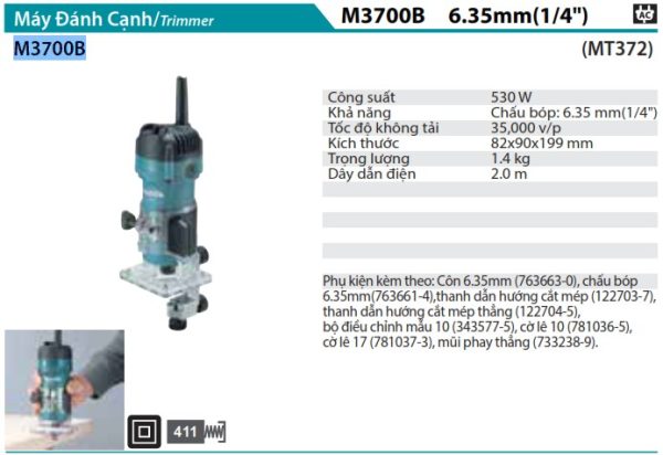 Máy Đánh Cạnh Makita M3700B