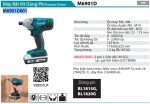 MÁY BẮT VÍT DÙNG PIN Makita  M6901D001 (kèm 02 pin + sạc)