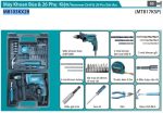 MÁY KHOAN BÚA Makita M8103KX2B (13MM)(26 CÁI PHỤ  KIỆN)