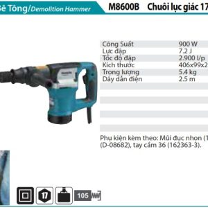 MÁY ĐỤC BÊ TÔNG MAKITA M8600B