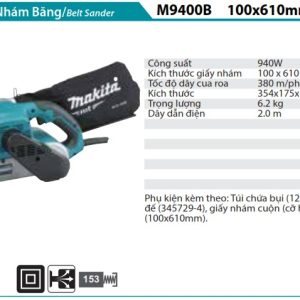 MÁY CHÀ NHÁM BĂNG Makita  M9400B (100MMX610MM)